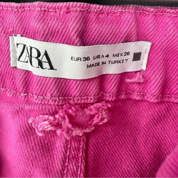 Zara Fuchsia Pink Jeans Size 4. EUC - Picture 10 of 14